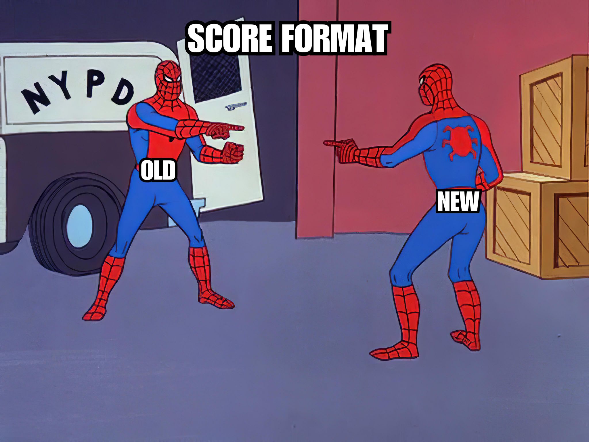 Old score format